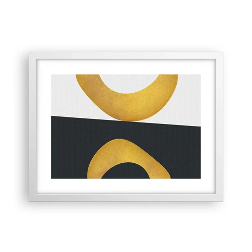 Poster in white frmae - First Of All: Gold - 40x30 cm