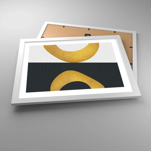 Poster in white frmae - First Of All: Gold - 40x30 cm