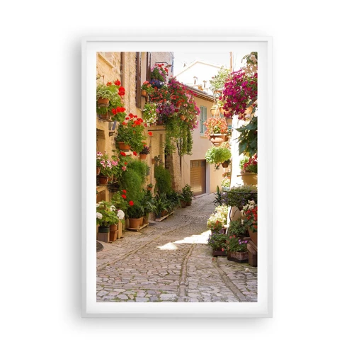 Poster in white frmae - Flood of Flowers - 61x91 cm