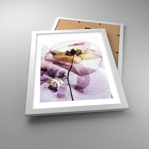 Poster in white frmae - Flower Body Slide - 30x40 cm