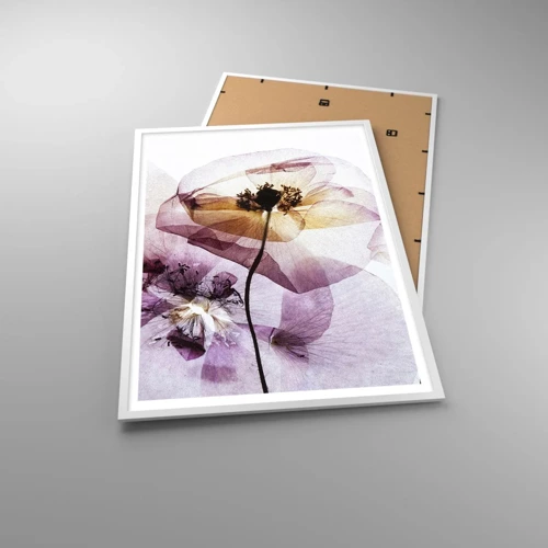 Poster in white frmae - Flower Body Slide - 70x100 cm