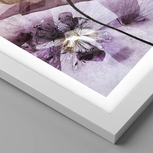 Poster in white frmae - Flower Body Slide - 70x100 cm