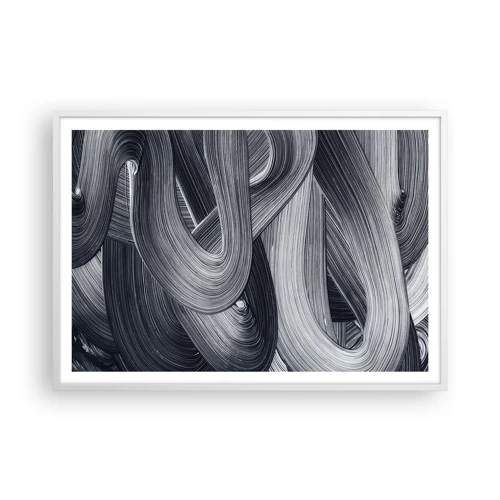 Poster in white frmae - Fluidity of Reality - 100x70 cm