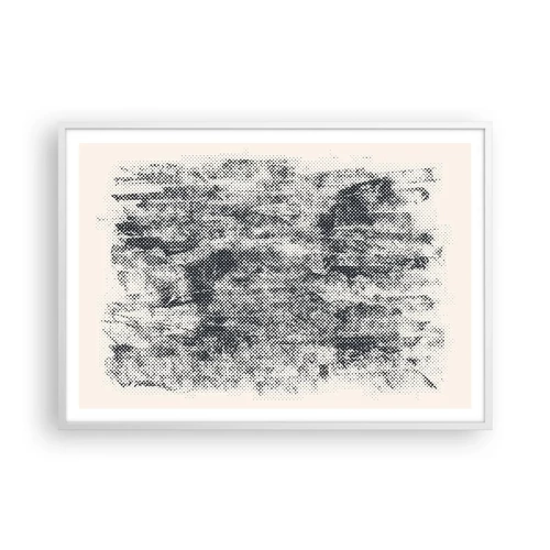 Poster in white frmae - Foggy Composition - 100x70 cm