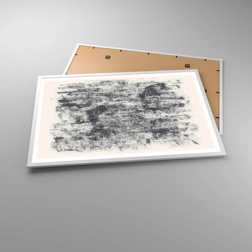 Poster in white frmae - Foggy Composition - 91x61 cm