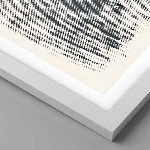 Poster in white frmae - Foggy Composition - 91x61 cm