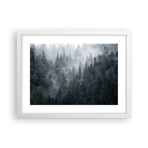 Poster in white frmae - Forest World - 40x30 cm