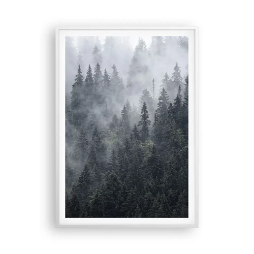 Poster in white frmae - Forest World - 70x100 cm