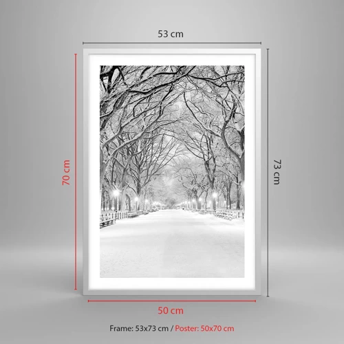 Poster in white frmae - Four Seasons: Winter - 50x70 cm