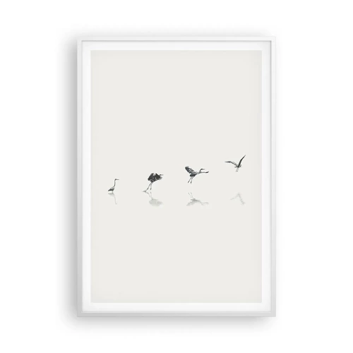 Poster in white frmae - Four Simple Steps - 70x100 cm