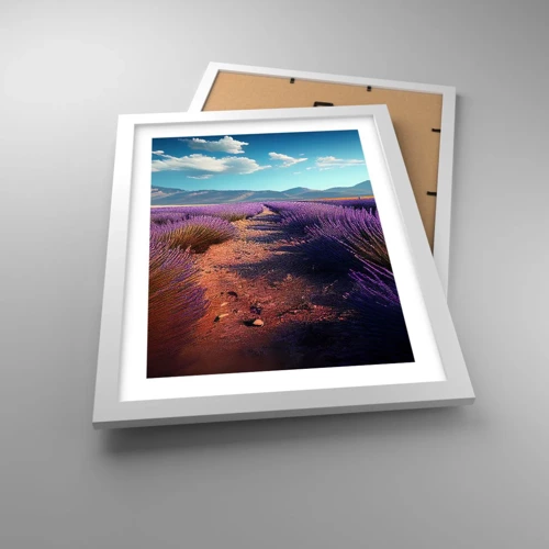 Poster in white frmae - Fragrant Fields - 30x40 cm