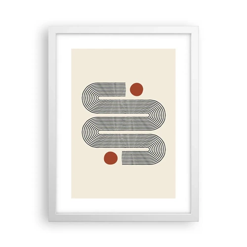 Poster in white frmae - From Beginning till the End - 30x40 cm