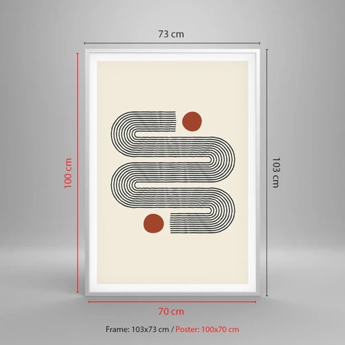 Poster in white frmae - From Beginning till the End - 70x100 cm