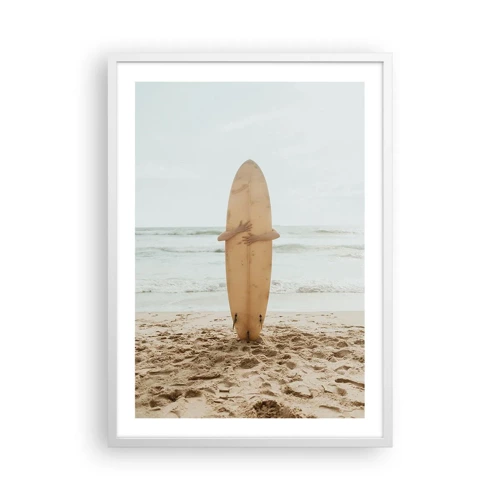 Poster in white frmae - From Love for the Waves - 50x70 cm