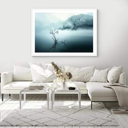 Poster in white frmae - From Water and Fog - 100x70 cm