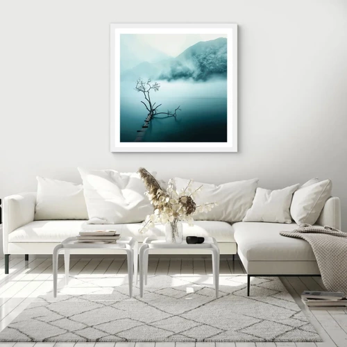 Poster in white frmae - From Water and Fog - 50x50 cm