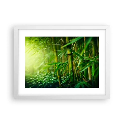 Poster in white frmae - Getting to Know the Green - 40x30 cm