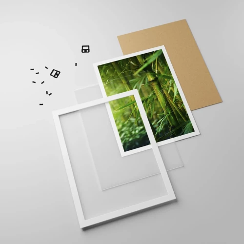 Poster in white frmae - Getting to Know the Green - 40x50 cm