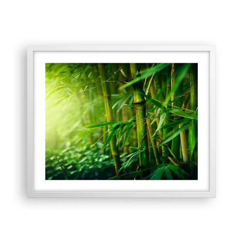 Poster in white frmae - Getting to Know the Green - 50x40 cm