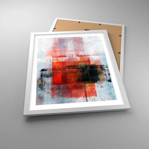 Poster in white frmae - Glowing Composition - 40x50 cm