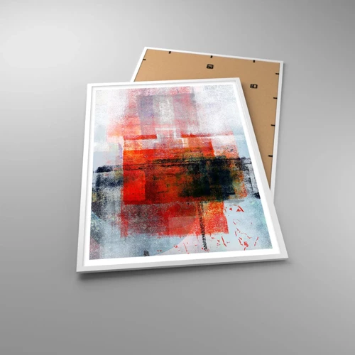 Poster in white frmae - Glowing Composition - 70x100 cm