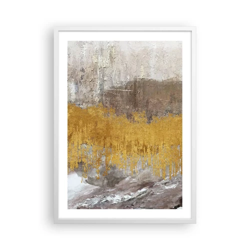 Poster in white frmae - Golden Blast - 50x70 cm