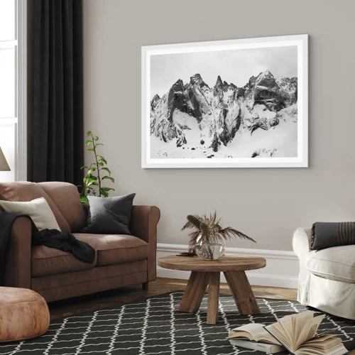 Poster in white frmae - Granite Ridge - 40x30 cm
