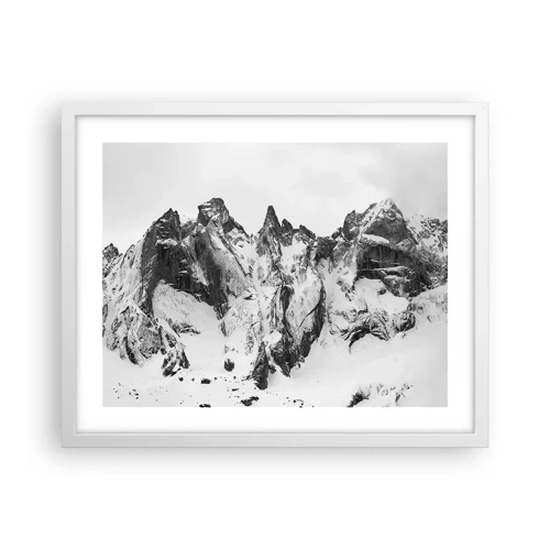 Poster in white frmae - Granite Ridge - 50x40 cm