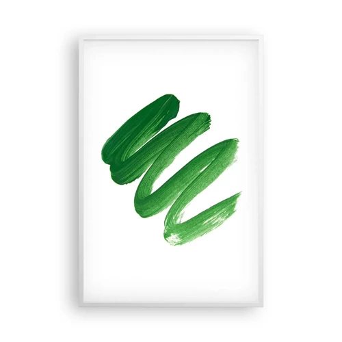 Poster in white frmae - Green Joke - 61x91 cm