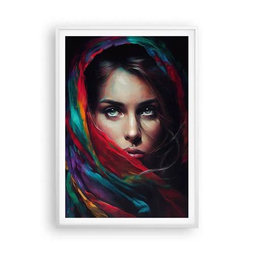 Poster in white frmae - Green-eyed Secret - 70x100 cm