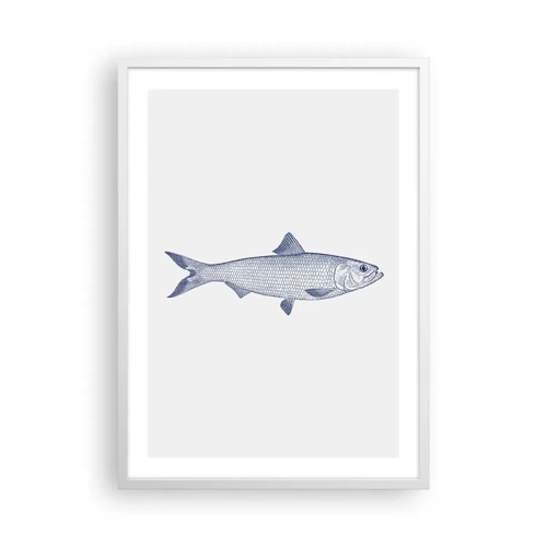 Poster in white frmae - Greetings From Northern Seas - 50x70 cm