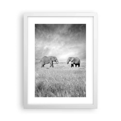 Poster in white frmae - Grey Is Beautiful - 30x40 cm