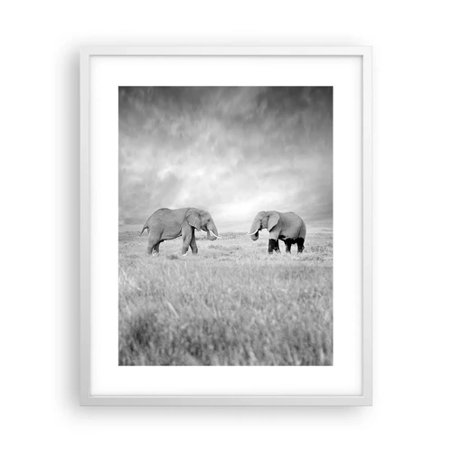 Poster in white frmae - Grey Is Beautiful - 40x50 cm