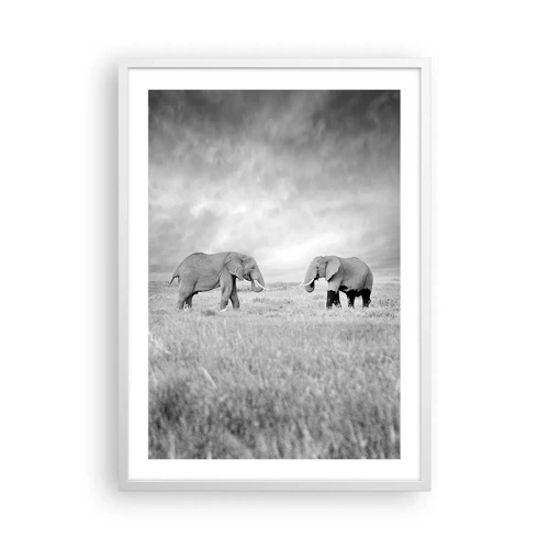 Poster in white frmae - Grey Is Beautiful - 50x70 cm