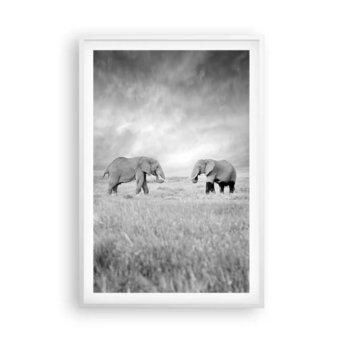 Poster in white frmae - Grey Is Beautiful - 61x91 cm