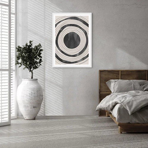Poster in white frmae - Heart of the Matter - 50x70 cm
