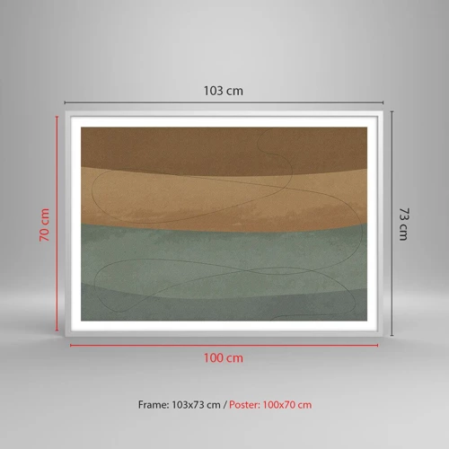 Poster in white frmae - Horizontal Compostion - 100x70 cm