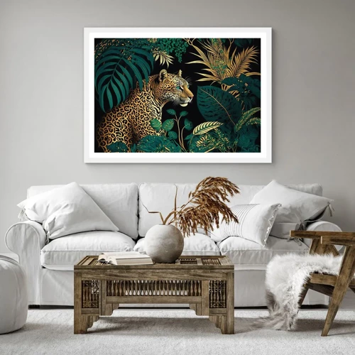 Poster in white frmae - Host in the Jungle - 70x50 cm