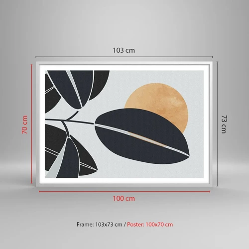 Poster in white frmae - Hot Summer's Day - 100x70 cm