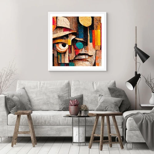 Poster in white frmae - I Can See You - 30x30 cm