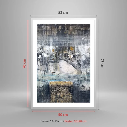 Poster in white frmae - Icy Path - 50x70 cm