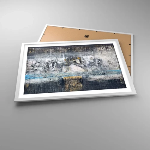 Poster in white frmae - Icy Path - 70x50 cm