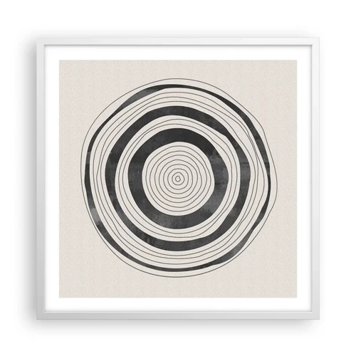 Poster in white frmae - Important What's in Between - 60x60 cm