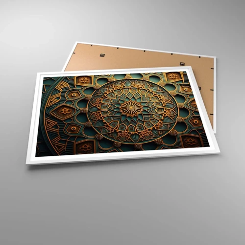 Poster in white frmae - In Arabic Style - 100x70 cm