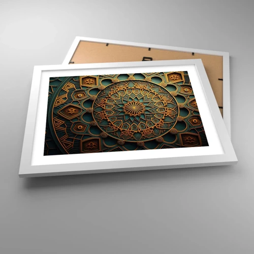 Poster in white frmae - In Arabic Style - 40x30 cm