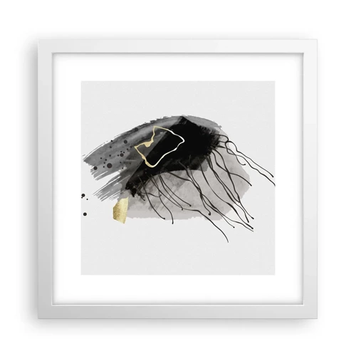 Poster in white frmae - In Black and Gold - 30x30 cm