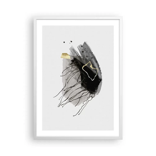 Poster in white frmae - In Black and Gold - 50x70 cm