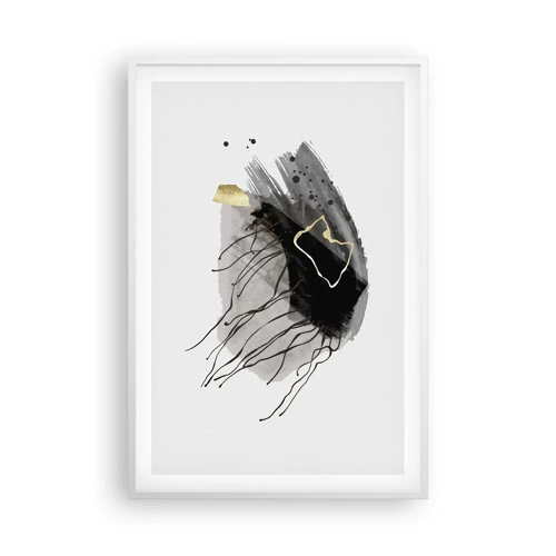 Poster in white frmae - In Black and Gold - 61x91 cm