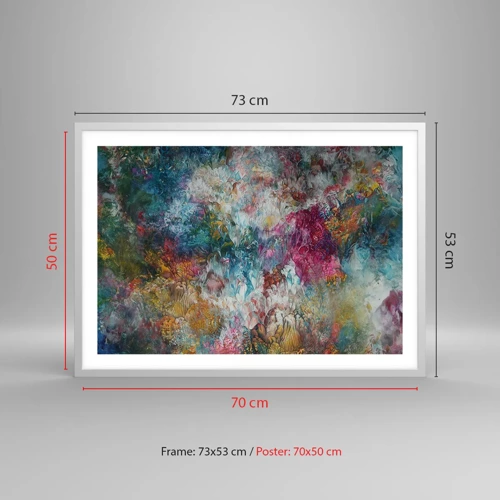 Poster in white frmae - In Full Bloom - 70x50 cm