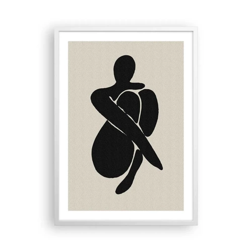 Poster in white frmae - In Her Own Arms - 50x70 cm